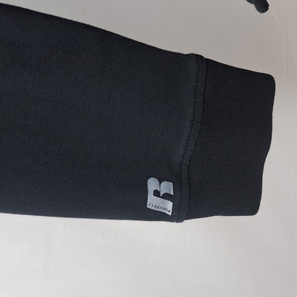 Alabama Crimson Tide Russell Med black & white long sleeve collared polo shirt - Picture 4 of 5